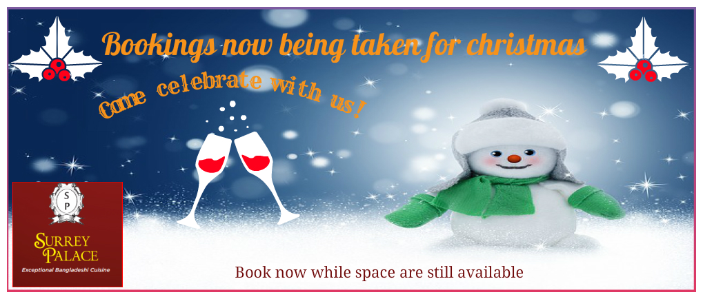 christmas bookings